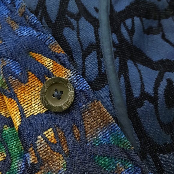 Vtg 90s reversible tapestry blazer - Picture 9 of 13